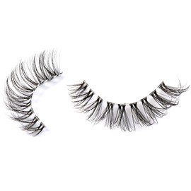 3D False Eyelashes, Natural Eyelashes, Pure Handmade Natural Look, Fluffy Artificial Eyelashes, Multipack Strip Lashes, 10 Pairs (DSJ17)