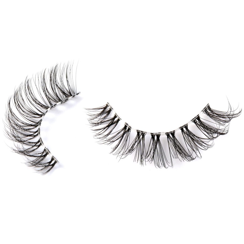 3D False Eyelashes, Natural Eyelashes, Pure Handmade Natural Look, Fluffy