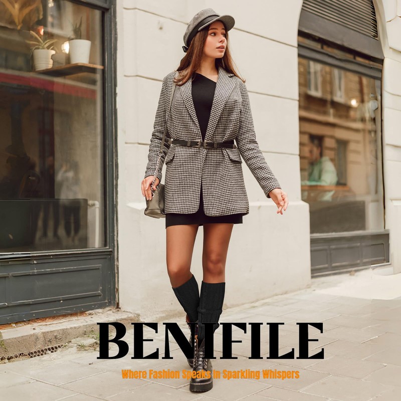 BENIFILE 2 Pairs White Black Leg Warmers 80s Y2k Ribbed