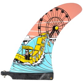 KONA SURF CO. Classic Single Single Center Fin for Longboard, Surfboard and Paddleboard (Freeride, 9in)