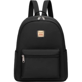 Cusangel Black Small Backpack purse for Women, Mini Backpack Purse for Women Girls,Fashion Backpack Birthday Day Mothers Day Gifts etc,Ladies Shoulder Bag with Water Bottle Pockets