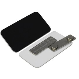 Name Tag/Badge Blanks - 25 Pack - Black 1-1/2" X 3", Round Corners, Magnetic Backing