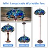 Capulina Tiffany Lamp Shade 16 Inches Wide Accessories Replacement Blue