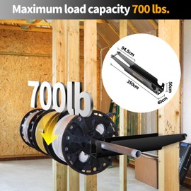 FEIMIRE Reel Bracket for Wire Reels, Stud Mounted Wire Dispenser for Electricians, Wire Spool Rack, Wire Spool Dispenser for 4 Reel Brackets (2 Pack)