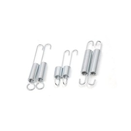 RATCHROLL 6 Pcs Metal Motorcycle Kickstand Kick Side Stand Spring Silver Tone Replacement Car Parts