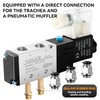 NANLACH 1/4"NPT Solenoid Valve 4V210-08 12V/24V/110V/220V Single Coil Pilot-Operated Electric