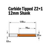 CMT ORANGE TOOLS 912.623.11 – Groove Cutter HM Z2+1 S=12