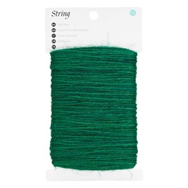 KINGLAKE Green Twine String 2mm Green Jute Twine,Green String Twine for Crafts Wrapping,164 Feet Garden Twine String for Climbing Plants Tomato Holiday Floristry