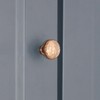 Infinity Decor Antique Hammered Pattern Mushroom Cupboard Knob 38mm Pull