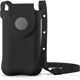 Bone Bubble Phone Bag Gen 2 para Mujeres y Hombres, Bandolera de Silicona con protección de Burbujas, Resistente a arañazos, Lavable, Secado rápido, Correa Ajustable, Negro