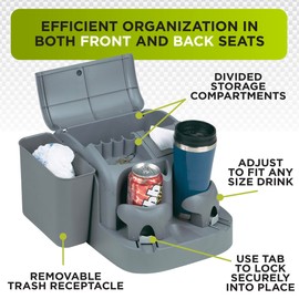 Go Gear SSC-CHA/DLX Bench or Rear Seat Deluxe Console, (Charcoal)