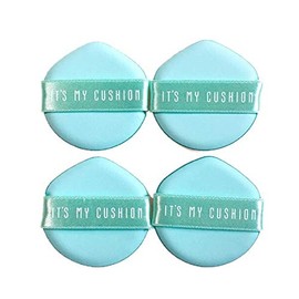 Air Cushion Puff Makeup Sponge - 4Pcs Mint Color Puff, Ultra Soft for Liquid Foundation, BB Cream, Concealer, Powder - Reusable and Easy to Clean - Korean Beauty by It's My Cushion