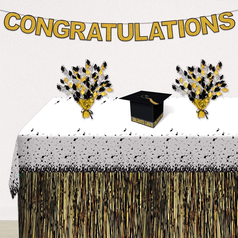 Grad Cap Card Box (black) Party Accessory (1 count) (1/Pkg)
