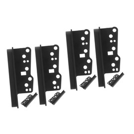 Operitacx 2sets Car Radio Dash Trim Bezel Installation Kit Double Din Dash Stereo Trims Durable Material Elegant Design for Vehicle Interior Replace Broken Old Bezel 4pcs*2