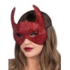 Leg Avenue Rhinestone devil mask, RED, O/S