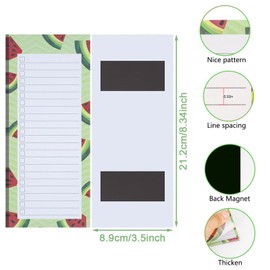 Magnetic Notebook, Shopping List Magnetic, Pack of 6 Magnetic Notepads, Shopping List Pad, Shopping List, Todo List Fridge, Shopping Pad Magnetic, Magnetic Notepads