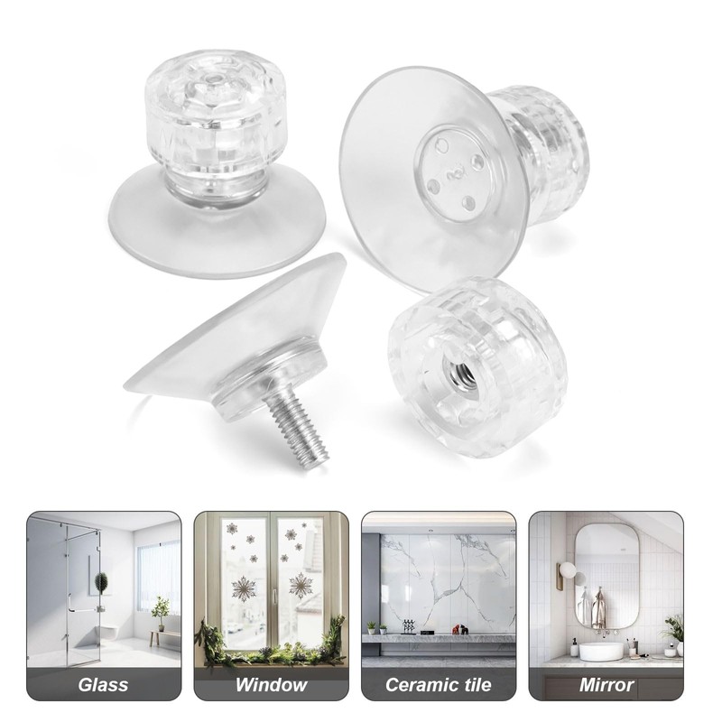 HERKINDNESS Window Suction Cups, Pack of 20 30 mm Suction