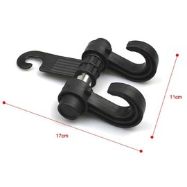 Car Seat Hook Luggage Rack, Black, Black