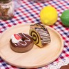 Fuji Boeki Wooden Round Dish (M) x 3 Piece Set,