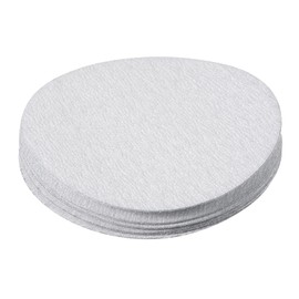 Kozelo 10 Pcs Sanding Discs Hook and Loop Backing - [4 Inch x 320 Grits] Aluminum Oxide White Sandpapers for Orbital Sander Round Sanding Papers