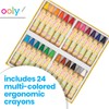 Ooly, Brilliant Bee Crayons, Bright and Vivid Triangular Crayon, Back
