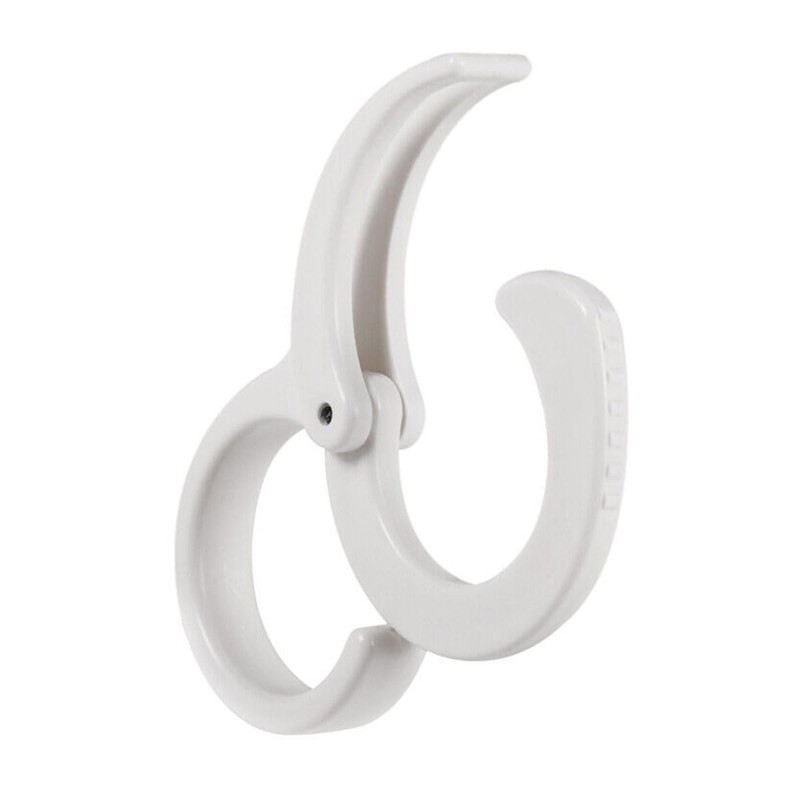 ZAAWUUT 8 Pieces Adjustable S Shaped Clip Hooks, Crossbar Hooks,