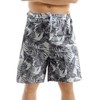 Men's 3-Color Printed Hawaiian Beach Shorts for Vacation Swim Kota Kinabalu/2XL(33-35)