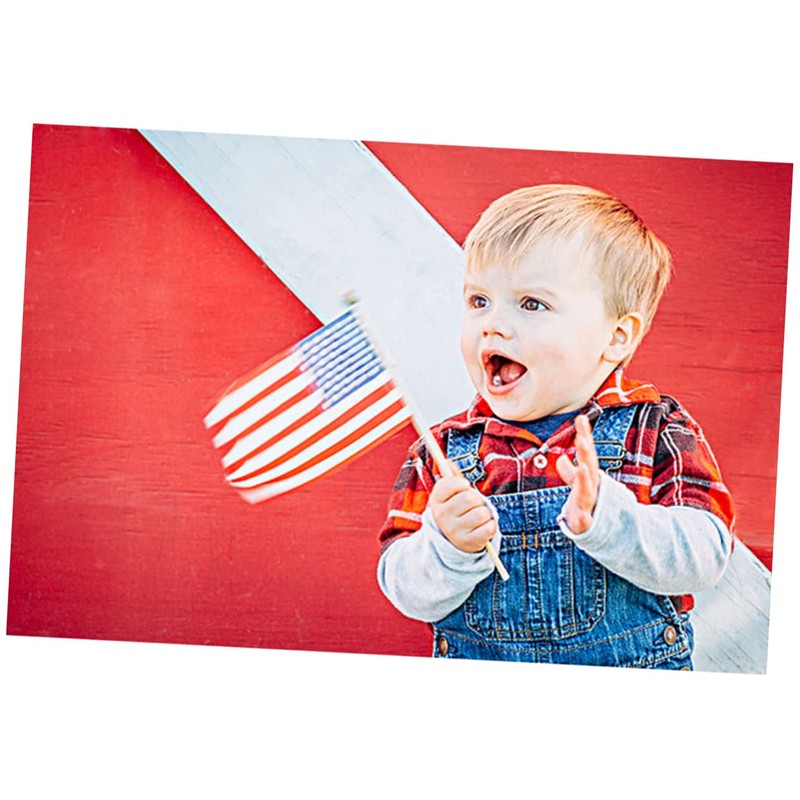 Kisangel Waving American Flags 12 Pack 14x21cm Mini Flags for
