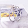 LAXPICOL Fashion Sparkly Austrian Circle Hoop Earrings Clip On Earrings