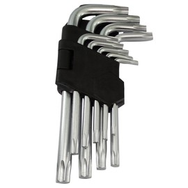 Aerzetix: Set of Male Torx Keys Т10 Т15 Т20 Т25 Т27 Т30 Т40 Т45 Т50, 5-13cm Long C17094