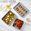 Country Kitchen Nonstick Stackable Bakeware Set - Durable, Easy Release
