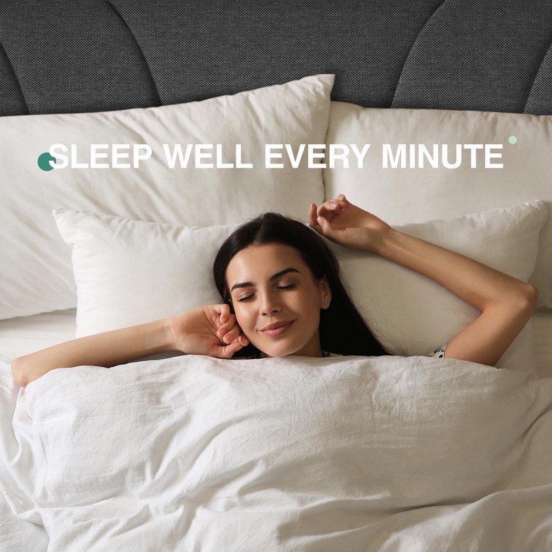 Novilla Queen Size Bed Frame Upholstered Platform Queen Bed Frame