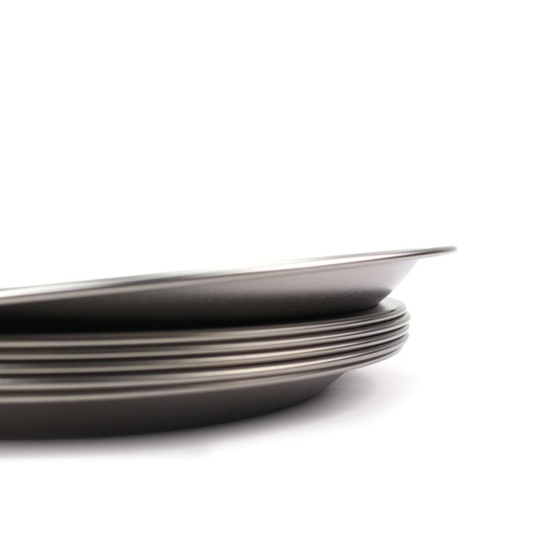 PEAKS&TREES Outdoor Camping Plate, Titanium, Plate, 8.3 inches (21 cm),