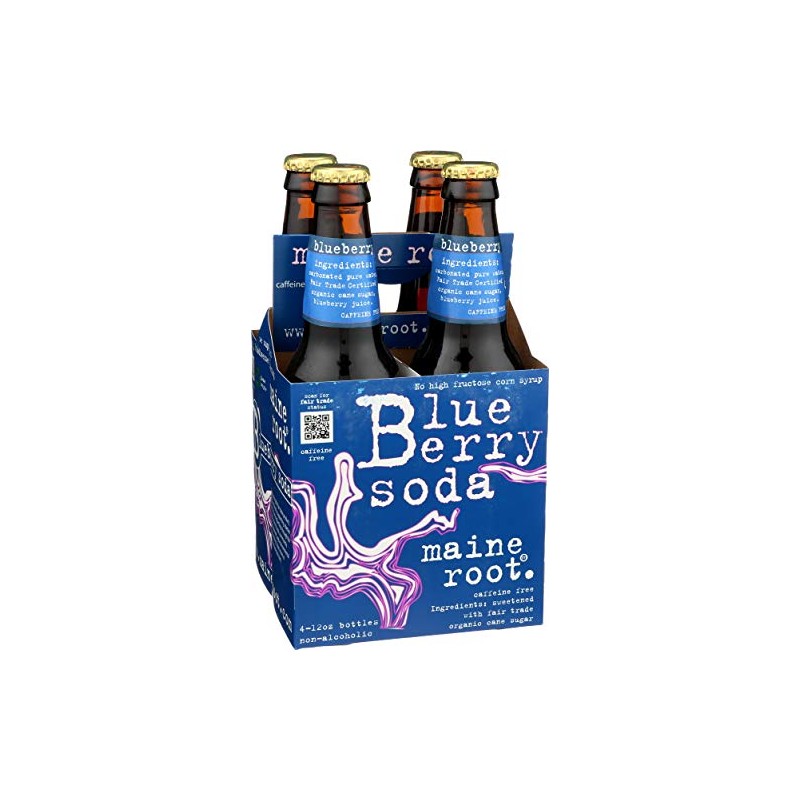 Maine Root Soda Blueberry, 48 fl oz, 4 ct