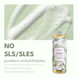 ROMIIE ZOI Foaming Hand Soap Refill Gift Set – 3 Pack (1000ML Each) with Dispenser – Bamboo Scent – Gentle & Moisturizing Plant-Based Formula – Bulk Refill Bottles for Bathroom & Kitchen Use