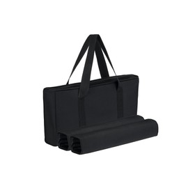 American Mah Jongg,Western Mah jong Set Soft Carry Bag With 2 Pcs Combo Racks and Tiles Holder (Trays) Wrapper. (Black)