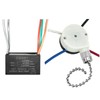 YukiHalu Ceiling Fan Pull Chain Switch 3 Speed 4 Pre-Installed