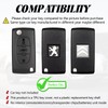 TOOMUME Key Cover TPU Car Key Case Fits Peugeot 206
