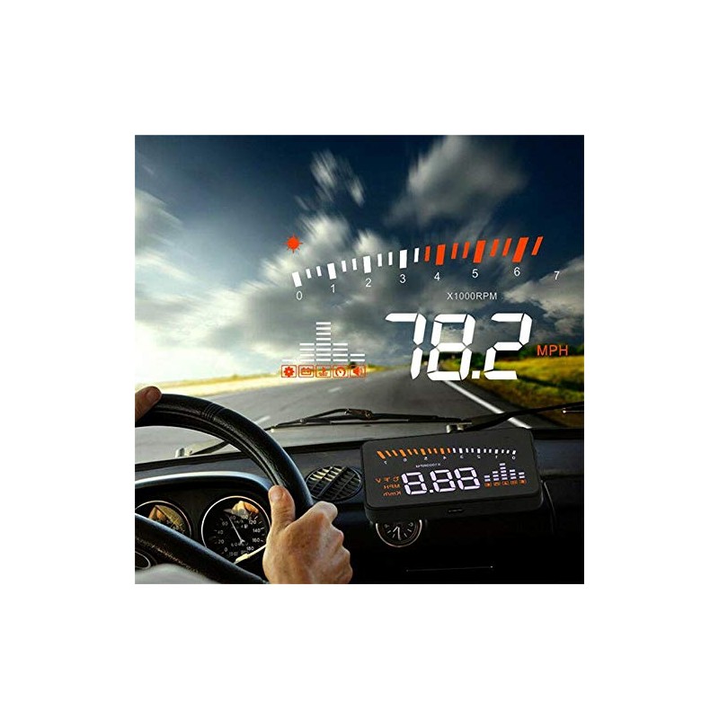 Car HUD Display, Riloer Digital Speedometer Car Head Up Display