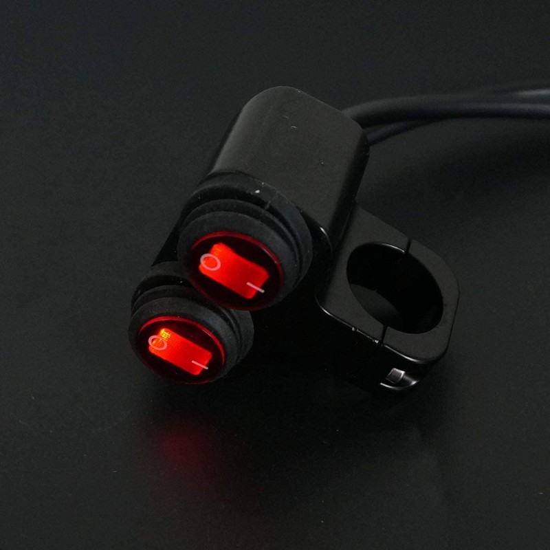 Greluma 12 V Waterproof Motorcycle ATV Bicycle 22 mm 7/8