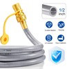 GasSaf 8 FT 1/2" ID Natural Gas Hose with Quick