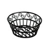 American Metalcraft BLSB80 Wrought Iron Scroll Design Round Bread Basket,