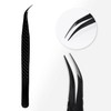 TDANCE Lash Tweezers for Eyelash Extensions, Diamond Grip Isolation Fiber