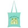 I Hate All Of You Frog Mint Green Tote Bag