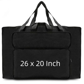 Oaygat Art Portfolio Bag A2 Artist Drawing Board Bag 26x20 Inch Waterproof Art Carry Case with Handles Portable Sketch Pad Bag Tote Bag Organiser Painting Storage Bag for Palette Brushes Artwork