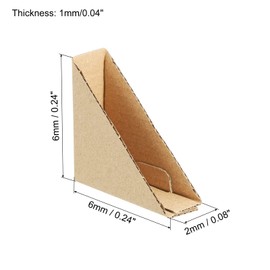 sourcing map Adjustable Cardboard Corner Protector, Cardboard Edges Protectors 6x6x2cm for Art, Packing, Shipping Supplies Pack of 60