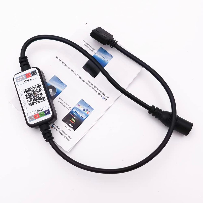 Mini LED Strip Light RGB Controller Wireless Bluetooth Dimmer for