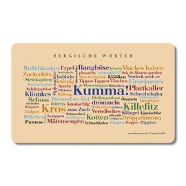 Breakfast Board Bergische Wörter, Chopping Board with Mouthart from the Bergische Land – A Great Gift Idea