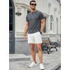 JMIERR Men's Waffle Shorts Summer Leisure Stretch Elastic Waist with