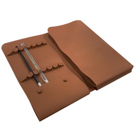 Art Paint Brush Roll Silicone Pouch with 18 Slots, Paint Brushes Set Holder and Storage Organizer Bag, Travel Roll Up Paintbrush Case for Student Protect Acrylic Oil Watercolor Draw Pen Gouache